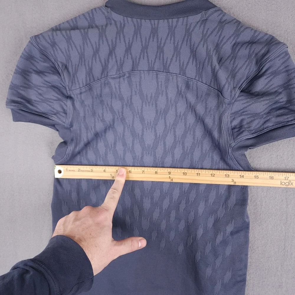 Adidas Football‎ Jersey Mens XL Blue Short Sleeve Compression Techfit Athletic
